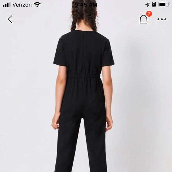 Shein Girls Black Jumpsuits sizes 8Y & 9 Y - Picture 2 of 8